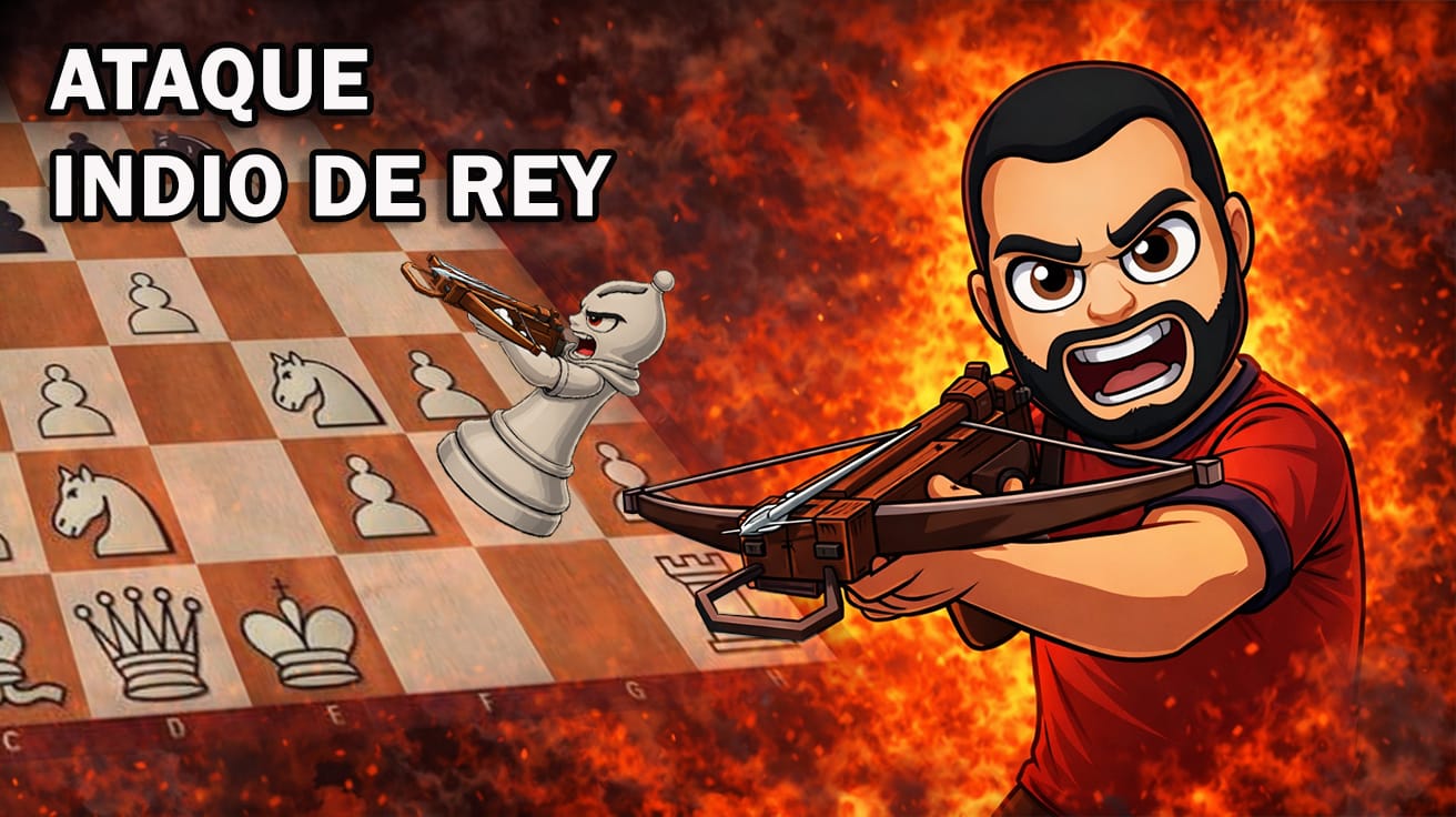 ATAQUE INDIO DE REY CON BLANCAS